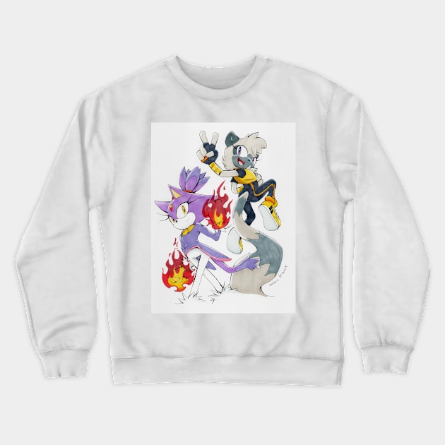 Tangle and Blaze Crewneck Sweatshirt by idolnya